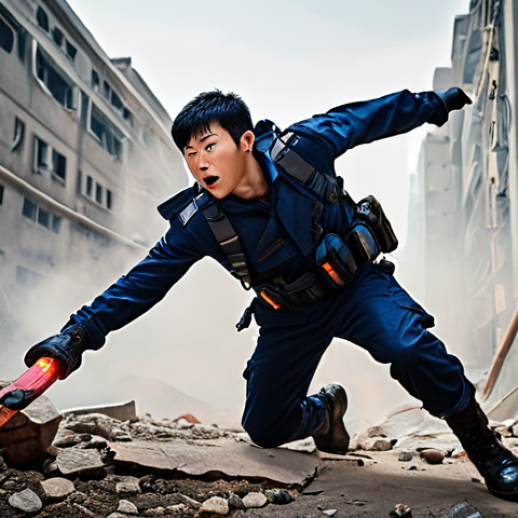 **Courageous Hero in Action**  
   Prompt: "A brave hero, 강림, fearlessly rescuing his friends from danger. He is depicted in a dynamic pose, showcasing his strong and determined expression, surrounded by a vibrant, adventurous background that highlights his role as a protector."